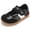 BLACKWHITE, variant on STQ Toddler Girl Mary Jane Shoes Girls Classic Sneakers with Hook and Loop Non Slip Barefoot Shoe for School Classic White Black Toddler Size 7