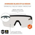 thumbnail image 2 of Skullerz AEGIR Safety Glasses, Matte Black Nylon Impact Frame, Indoor/Outdoor Polycarbonate Lens, 2 of 5