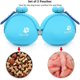 thumbnail image 3 of Bolsa de golosinas para perros, bolsa de silicona reutilizable, bolsa pequeña para golosinas, monedero, llavero, bolsa de silicona para monedas (azul y rosa), 3 of 5