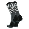 thumbnail image 2 of Crew Length Elite Basketball Socks with Net (Graphite/Black, Large), 2 of 2