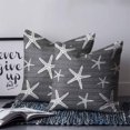 thumbnail image 2 of Pillow Covers 18x18 Set of 2, Black Starfish Coastal Square Throw Pillow Covers for Couch/Sofa/Living Room, Summer Beach Nautical Sea Ocean Decorative Soft Pillowcases for Couch Throw Pillows, 2 of 7