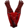 thumbnail image 4 of GOOHOCHY Guantes de goma extra largos hasta el codo para lavar platos, guantes impermeables, guantes gruesos para jardinería, trabajo al aire libre, protección contra el clima frío, 4 of 8