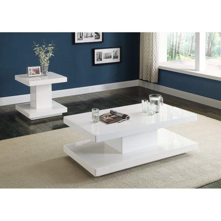 Superior Coffee Table, White - Walmart.com
