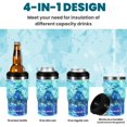 thumbnail image 3 of Can Cooler HAUSHOF 4 en 1, aislante, 12 onzas, camuflaje azul, 3 of 7