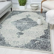 Rugs America Harper HY50F Transitional Distressed Vintage Area Rug 8'0"X10'0", Snowdrop
