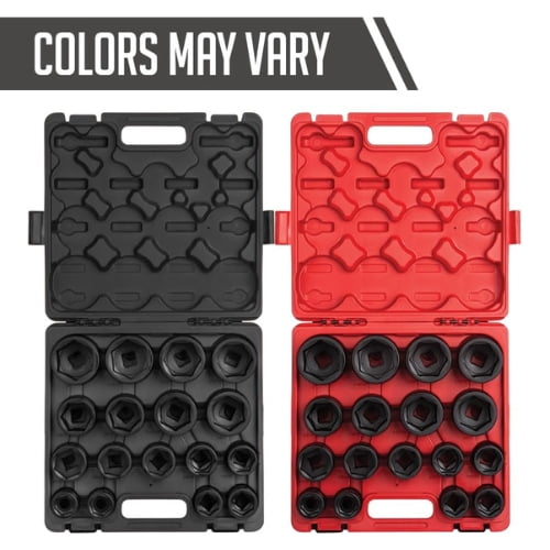 17 Piece 3/4" Drive 6 Point SAE Heavy Duty Impact Socket Set