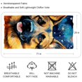 thumbnail image 2 of Shepherd Dog Light and Breathable Chiffon Yarn Silk scarf for Women, Translucent 180*73 Size - Elegant Head Scarf for All Seasons, 2 of 6
