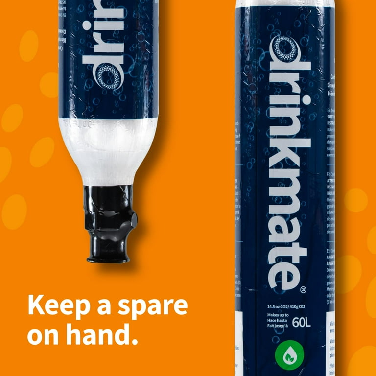 Drinkmate 60L CO2 Cylinders (2-Pack), Compatible with