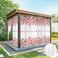 thumbnail image 6 of Outdoor Curtains for Patio Waterproof, Valentine's Day Outdoor Privacy Panels Grommet, Spring Watercolor Cake Pink Red Blackout Outside Curtains for Porch/Cabana/Pergola/Gazebo 54"x108", 2 Panels, 6 of 8