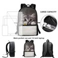thumbnail image 6 of Uourmeti Cat Backpack for Kids, 17 Inch Comfortable To Carry Soft School Backpack for Travel Outdoor, 6 of 6