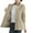 Khaki, variant on MuXi Women's Fashion Long Sleeve Windbreaker Casual Zipper Jacket Mid Length Solid Color Outerwear Anorak Coat (Pink,M)