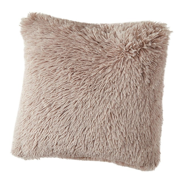 Funda de cojín de felpa Funda de cojín Multifuncional Elegante Suministros Suave Marrón