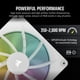 thumbnail image 5 of Ventilador Corsair iCUE LINK LX140 RGB 140 mm PWM, paquete doble, blanco, 5 of 7