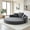 Gray, variant on AUU Convertible Sofa Bed, Multi-Functional Circular Futon Couch, Adjustable No-Assembly Compressed Corduroy Floor Lounge for Apartment, Office, Bedroom, or Living Room
