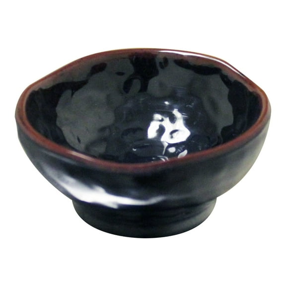 Excellante Tenmoku melamine dinnerware collection 2 oz, 3 1/4" dish saucer, comes in dozen