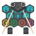 thumbnail image 1 of Tambour Électronique pour Enfants avec Haut-Parleur Intégré Jouets Instrument au Lithium, 1 of 8