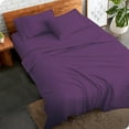 thumbnail image 2 of Luxury 4 Piece Queen Size 100% Egyptian Cotton 800 Thread Count Premium Hotel Quality Smooth & Soft Bedding Sheet Set Luxury Soft 24" Inch Deep Pocket - Plum Solid, 2 of 8