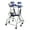 Blue, variant on Fogcroll Adult Walker Mobility Rollator Walker Lightweight Walkers Mobility Aids Standing Walker for Seniors Adult Hemiplegia Rehabilitation Standing Frame Walker Aid for the Disabled,Up to 220lbs