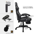 thumbnail image 2 of Elecwish Adjustable & Ergonomic Swivel Gaming Chair, Black, 2 of 7