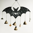 thumbnail image 5 of Vintage Witch Wind Chimes Pendants, Bat Dragon Bird Rabbit Wolf Windchimes Outdoors, Vintage Hanging Halloween Decorations, Exquisite Mysterious Bells Birthdays Gifts for Boys Girls, 5 of 20