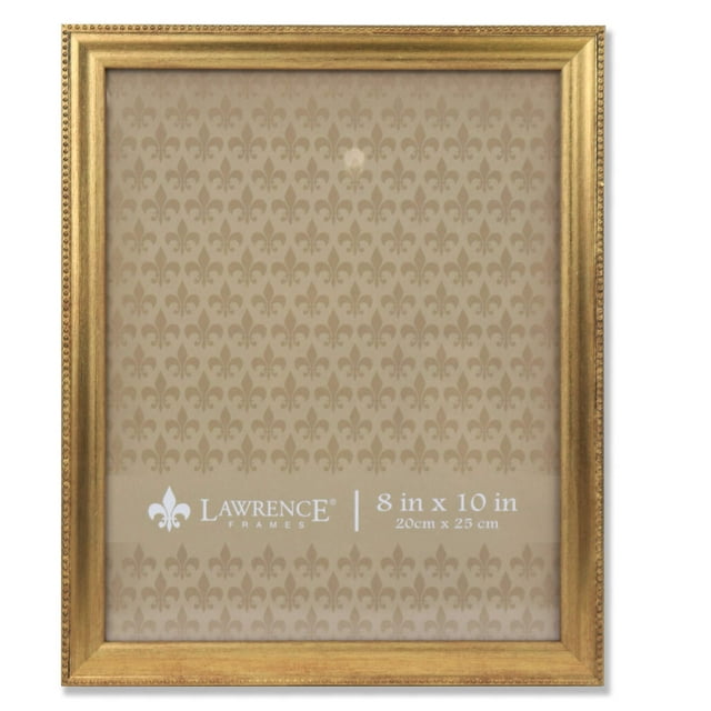 Marco de fotos Lawrence Frames Classic Bead, 20 x 25 cm, dorado