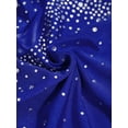 thumbnail image 6 of IEFIEL Girls Sleeveless Rhinestone Gymnastics Jumpsuit Ballet Leotard Figure Ice Skating Bodysuit Unitard Royal Blue 14, 6 of 7
