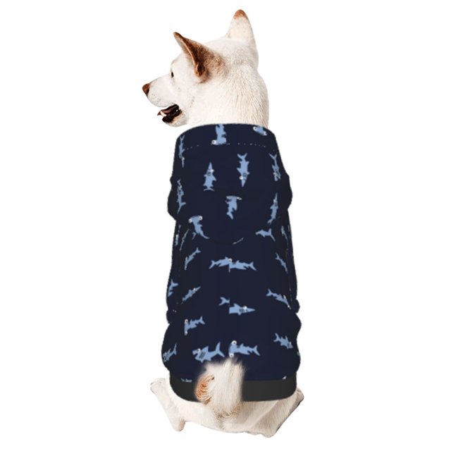 Balery Cute Shark Sudadera con Capucha para Perros Pequeños – Ropa para Mascotas, Disfraz para Perros y Gatos, Ideal para Fiestas y Cosplay-Large