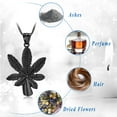 thumbnail image 5 of Personalize Stainless Steel Marijuana Leaf Urn Pendant Memory Necklace for Cremation Ashes Holder Memorial Jewelry, 5 of 8