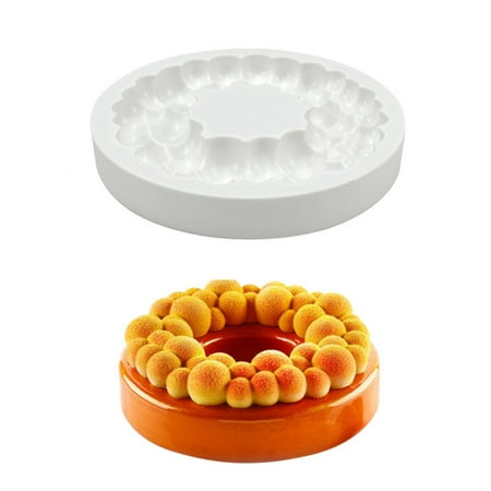 

YEUHTLL Silicone Bakeware Mould Baking Pan Round Shape DIY Baking Gadgets Silicone Molds