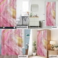 thumbnail image 6 of Minimalist Style Fabric Shower Curtain Pink Gold Washable Shower Curtains for Bathroom, Waterproof Bath Curtain with Hooks Home Decor 36x72in, 6 of 8