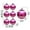 Hot Pink, variant on Wooowa 2.36Inch Glitter Christmas Balls (6PCS), Shatterproof Hanging Ornaments for Xmas Tree