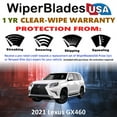thumbnail image 2 of 2021 Lexus GX460 Beam Wiper Blades Wipers w/1yr Warranty (Set of 2), 2 of 5