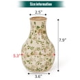 thumbnail image 4 of Sungmor Blue and White Ceramic Flower Vase, Vintage Ice Cracked Glaze Porcelain Vase, Pretty Centerpieces Flower Arrangement Vase for Home Decor, 8.2 Inch Decorative Vases for Table, Shelf, Mantel, 4 of 8