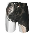 thumbnail image 3 of Logiee Black And White Boston Terrier Print Mens Swim Trunks Quick Dry Board Shorts,Breathable Hawaii Beach Shorts Swimwear Bathing Suits-3X-Large, 3 of 6