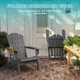 thumbnail image 2 of FODINGHILL Folding Adirondack Chair Set of 2,HDPE All Weather Fire Pit Chairs,Outdoor Plastic Chairs for Patio Porch Garden,Grey, 2 of 11