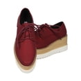 thumbnail image 4 of Women Pointy Toe Lace Up Double Stacked Platform Spectator Creeper - HF53 By Cape Robbin Collection, 4 of 5