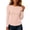 Pink, variant on Women Solid High‑Stretch Yoga Top, Breathable Long Sleeve Workout Shirt with Mesh Back, Slim Fit Sports Pullover for Running Gym Training Purple XL(XL)