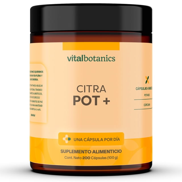 Citrato de Potasio 200 capsulas. Suplemento alimenticio a base de Citrato de Potasio.