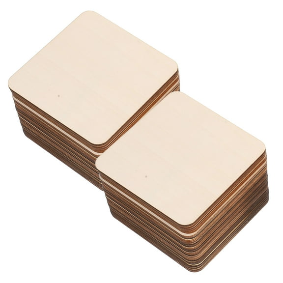 OUNONA Drafideep Natural Unfinished Wood Slices for Crafts, Projects, and Home Decoration in Beige Tone