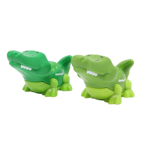 Replacement Parts for Fisher-Price Little People Noah's Ark Zoo Safari Jungle Animals Playset JLV11 - Replacement Set of Light and Dark Green Alligator Figures