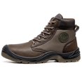 thumbnail image 3 of Men's Work Boots Steel Toe Safety Shoes LeaAnti-Pierce Industrial Sneakers Non-Slip Work Shoes, 3 of 9