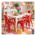 thumbnail image 4 of Silla Tolix 4 Pzas Comedor Casa Restaurante Exterior Jardin rojo, 4 of 8