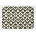 thumbnail image 1 of Retro Bath Mat, Pop Art Style Funky Half Circles Geometric Diamond Stripes Old Fashioned Graphic, Non-Slip Plush Mat Bathroom Kitchen Laundry Room Decor, 29.5 X 17.5 Inches, Multicolor, Ambesonne, 1 of 2