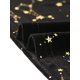 thumbnail image 5 of Allegra K Blusa de terciopelo con cuello Peter Pan y estampado de estrellas en contraste para mujer Negro L, 5 of 5