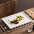 thumbnail image 4 of Plates Home-use Ceramic Plates, Creative Western-style Rectangular Plates for Vegetables and Roasting Meat Dishes, 4 of 6