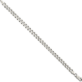thumbnail image 5 of 925 Sterling Silver Vintage 6.5mm Curb Link Chain Bracelet, 5 of 7
