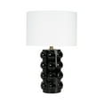 thumbnail image 2 of Sagebrook Home Neutral Textured Modern Ceramic, Bubble Table Lamp, Black, 2 of 9