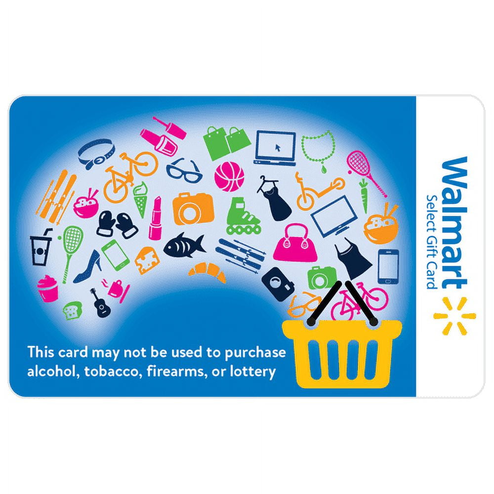 Charitable All in Basket (No Alcohol/Tobacco/Firearms) Restricted Walmart Gift Card