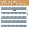 thumbnail image 3 of 5 Rolls Christmas Ribbon 1.5 inch Wide Decorative Ribbon for Gift Wrapping and Holiday Decorations Smiling Snowmen Wearing Black Hats, 3 of 7