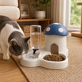 thumbnail image 4 of Cottage Style Pet Feeder Water Dispenser Food Storage Sealed Auto Refill for Cats Dogs Small Pets Indoor Feeding Station Cute Decor, 4 of 7